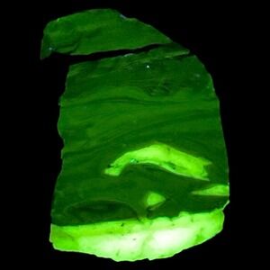 Gray Amber Burmese Layered Art Glass Cullet Glowing Manganese Slag Glass #5GL202